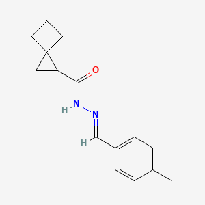 molecular formula C15H18N2O B5860059 N'-(4-methylbenzylidene)spiro[2.3]hexane-1-carbohydrazide 