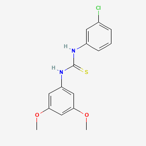 N-(3-chlorophenyl)-N'-(3,5-dimethoxyphenyl)thiourea