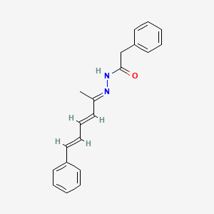 molecular formula C20H20N2O B5860138 N'-(1-methyl-5-phenyl-2,4-pentadien-1-ylidene)-2-phenylacetohydrazide 