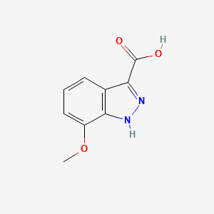 molecular formula C9H8N2O3 B586014 7-Methoxy-1H-indazole-3-carboxylic acid CAS No. 133841-08-4