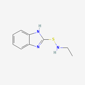 molecular formula C9H11N3S B586015 S-(1H-Benzo[d]imidazol-2-yl)-N-ethylthiohydroxylamine CAS No. 149679-62-9
