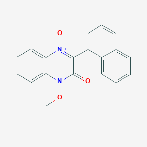 molecular formula C20H16N2O3 B5860153 1-ethoxy-3-(1-naphthyl)-2(1H)-quinoxalinone 4-oxide 