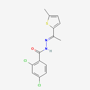 molecular formula C14H12Cl2N2OS B5860163 2,4-dichloro-N'-[1-(5-methyl-2-thienyl)ethylidene]benzohydrazide 