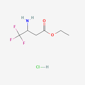 molecular formula C6H11ClF3NO2 B586019 Ethyl 3-amino-4,4,4-trifluorobutyrate hydrochloride CAS No. 146425-31-2