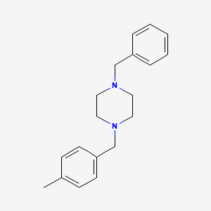 molecular formula C19H24N2 B5860200 1-benzyl-4-(4-methylbenzyl)piperazine 