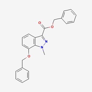 molecular formula C23H20N2O3 B586023 Benzyl 7-(benzyloxy)-1-methyl-1H-indazole-3-carboxylate CAS No. 133841-12-0