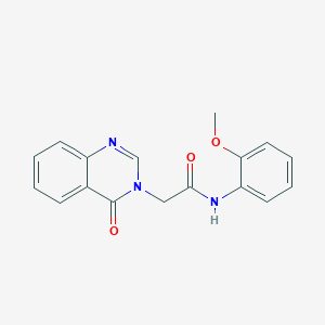 molecular formula C17H15N3O3 B5860238 N-(2-methoxyphenyl)-2-(4-oxo-3(4H)-quinazolinyl)acetamide 