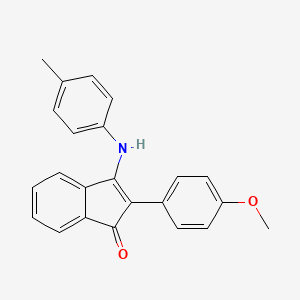 2-(4-methoxyphenyl)-3-[(4-methylphenyl)amino]-1H-inden-1-one