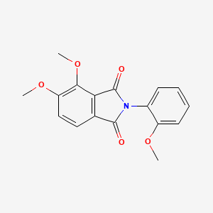 molecular formula C17H15NO5 B5860249 4,5-dimethoxy-2-(2-methoxyphenyl)-1H-isoindole-1,3(2H)-dione 