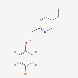 molecular formula C15H16BrNO B586025 2-[2-(4-Bromophenoxy)ethyl]-5-ethylpyridine-d4 CAS No. 1346598-69-3