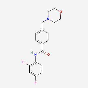 N-(2,4-difluorophenyl)-4-(4-morpholinylmethyl)benzamide