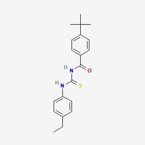 molecular formula C20H24N2OS B5860298 4-tert-butyl-N-{[(4-ethylphenyl)amino]carbonothioyl}benzamide 