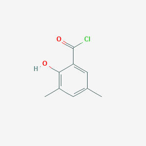 molecular formula C9H9ClO2 B058603 2-Hydroxy-3,5-dimethylbenzoyl chloride CAS No. 121031-61-6