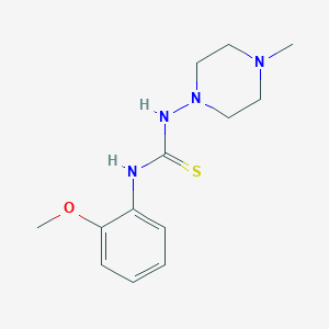 N-(2-methoxyphenyl)-N'-(4-methyl-1-piperazinyl)thiourea