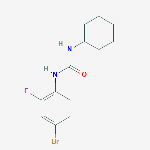 molecular formula C13H16BrFN2O B5860309 N-(4-bromo-2-fluorophenyl)-N'-cyclohexylurea 