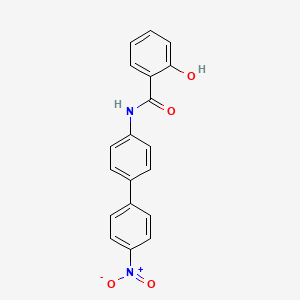 molecular formula C19H14N2O4 B5860313 2-hydroxy-N-(4'-nitro-4-biphenylyl)benzamide 