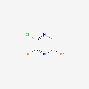 molecular formula C4HBr2ClN2 B586033 3,5-Dibromo-2-Chloropyrazine CAS No. 1082843-70-6