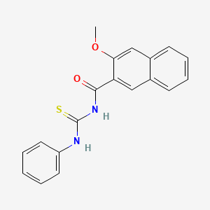 molecular formula C19H16N2O2S B5860332 N-(anilinocarbonothioyl)-3-methoxy-2-naphthamide 