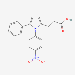 3-[1-(4-nitrophenyl)-5-phenyl-1H-pyrrol-2-yl]propanoic acid