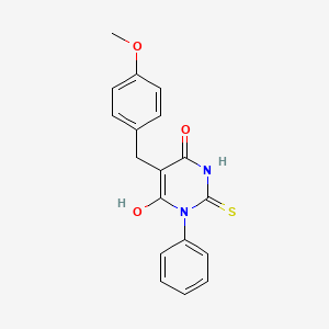 6-hydroxy-2-mercapto-5-(4-methoxybenzyl)-3-phenyl-4(3H)-pyrimidinone