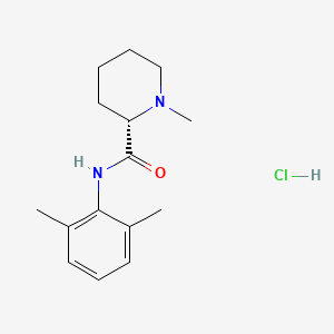 molecular formula C15H23ClN2O B586036 (S)-(+)-Mepivacaine Hydrochloride CAS No. 34333-71-6
