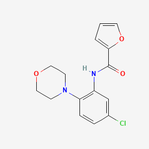 N-[5-chloro-2-(4-morpholinyl)phenyl]-2-furamide