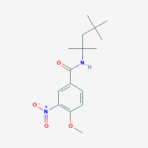 molecular formula C16H24N2O4 B5860368 4-methoxy-3-nitro-N-(1,1,3,3-tetramethylbutyl)benzamide 
