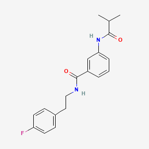 N-[2-(4-fluorophenyl)ethyl]-3-(isobutyrylamino)benzamide