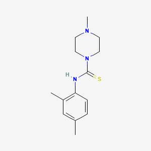 molecular formula C14H21N3S B5860399 N-(2,4-dimethylphenyl)-4-methyl-1-piperazinecarbothioamide 