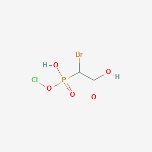 molecular formula C2H3BrClO5P B058604 alpha-Chloro-alpha-bromophosphonoacetic acid CAS No. 111863-21-9