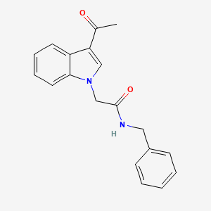 molecular formula C19H18N2O2 B5860434 2-(3-acetyl-1H-indol-1-yl)-N-benzylacetamide 