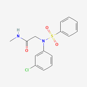 N~2~-(3-chlorophenyl)-N~1~-methyl-N~2~-(phenylsulfonyl)glycinamide