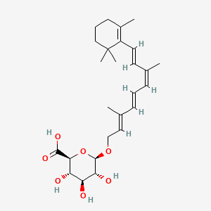 molecular formula C26H38O7 B586048 9-cis Retinoyl b-D-Glucuronide CAS No. 153321-67-6