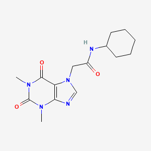 N-cyclohexyl-2-(1,3-dimethyl-2,6-dioxo-1,2,3,6-tetrahydro-7H-purin-7-yl)acetamide