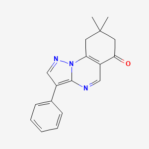 molecular formula C18H17N3O B5860511 8,8-dimethyl-3-phenyl-8,9-dihydropyrazolo[1,5-a]quinazolin-6(7H)-one 