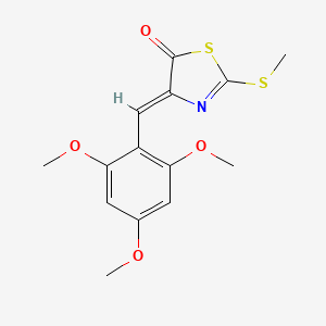 2-(methylthio)-4-(2,4,6-trimethoxybenzylidene)-1,3-thiazol-5(4H)-one