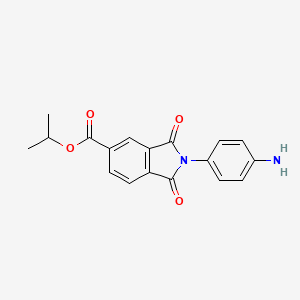molecular formula C18H16N2O4 B5860600 isopropyl 2-(4-aminophenyl)-1,3-dioxo-5-isoindolinecarboxylate 