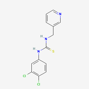 molecular formula C13H11Cl2N3S B5860608 N-(3,4-dichlorophenyl)-N'-(3-pyridinylmethyl)thiourea 