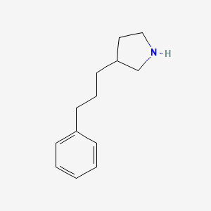 molecular formula C13H19N B586065 3-(3-苯丙基)吡咯烷 CAS No. 1220038-62-9