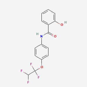 molecular formula C15H11F4NO3 B5860650 2-hydroxy-N-[4-(1,1,2,2-tetrafluoroethoxy)phenyl]benzamide 