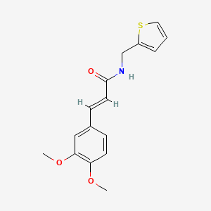 molecular formula C16H17NO3S B5860655 3-(3,4-dimethoxyphenyl)-N-(2-thienylmethyl)acrylamide 