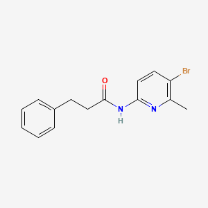 N-(5-bromo-6-methyl-2-pyridinyl)-3-phenylpropanamide