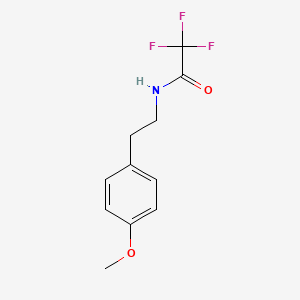 molecular formula C11H12F3NO2 B5860677 2,2,2-trifluoro-N-[2-(4-methoxyphenyl)ethyl]acetamide CAS No. 81654-47-9