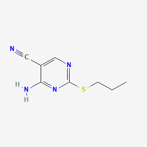 4-Amino-2-propylthiopyrimidine-5-carbonitrile
