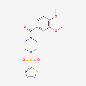 1-(3,4-dimethoxybenzoyl)-4-(2-thienylsulfonyl)piperazine