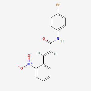 N-(4-bromophenyl)-3-(2-nitrophenyl)acrylamide