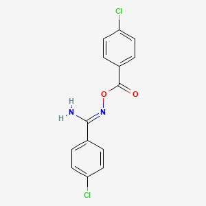 molecular formula C14H10Cl2N2O2 B5860736 4-chloro-N'-[(4-chlorobenzoyl)oxy]benzenecarboximidamide 