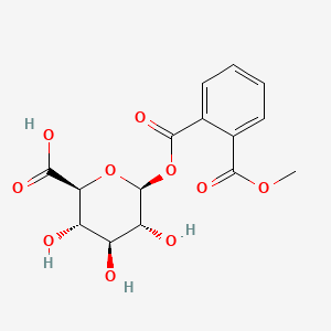 molecular formula C15H16O10 B586074 Monomethyl Phthalate O-|A-D-Glucuronide CAS No. 53819-80-0