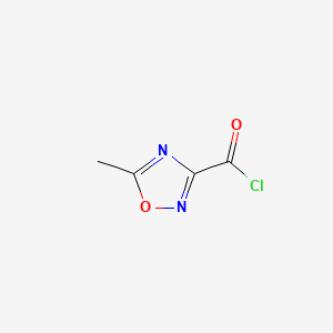 molecular formula C4H3ClN2O2 B586076 5-Methyl-1,2,4-oxadiazole-3-carbonyl chloride CAS No. 155062-48-9