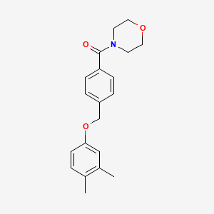 4-{4-[(3,4-dimethylphenoxy)methyl]benzoyl}morpholine